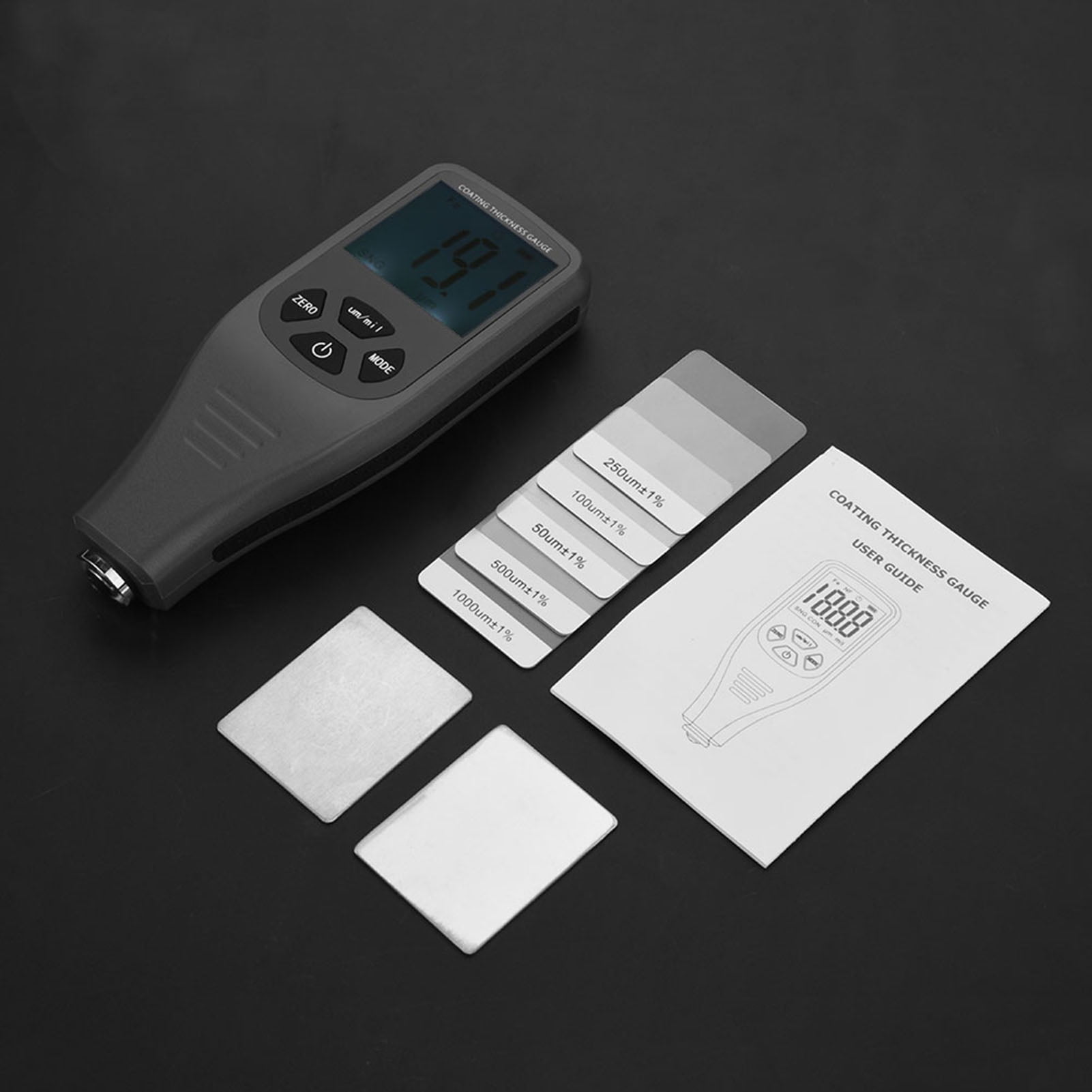 Paint Thickness Tester, Fast Reading Coating Meter 01500um Power Saving For Paint Thickness