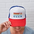 thumbnail image 6 of CafePress - Retro Palm Tree Guam - Adjustable Unisex Printed Trucker Hat with Mesh Back, 6 of 10
