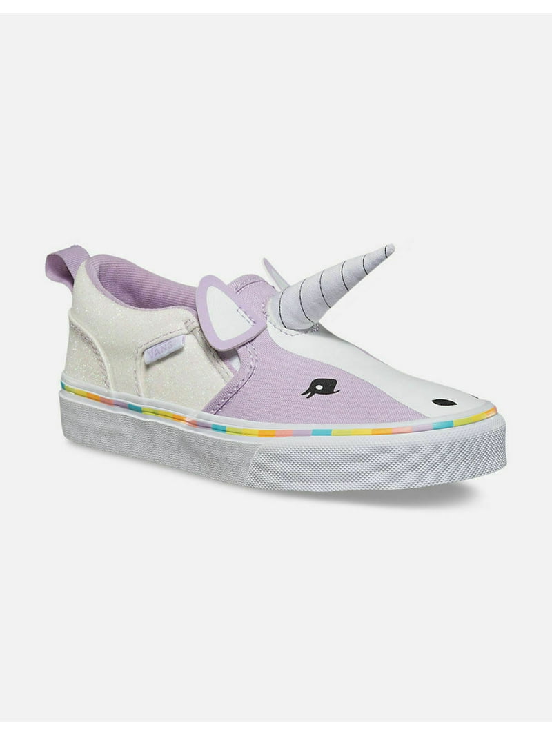 Vans Asher Canvas Unicorn Youth Classic Skate Shoes 6 - Walmart.com
