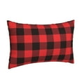 thumbnail image 2 of Fotbe Buffalo Plaid Red Black Pillow Cases - Envelope Closure - Luxury, Extra Soft, Cooling Pillow Covers - Wrinkle, Fade, Stain Resistant-16"x24", 2 of 9