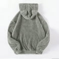thumbnail image 6 of 2025 Charella Women's Fuzzy Hoodies Sport Pullover Cozy Fleece Oversized Sweatshirt Gray,XXL, 6 of 6
