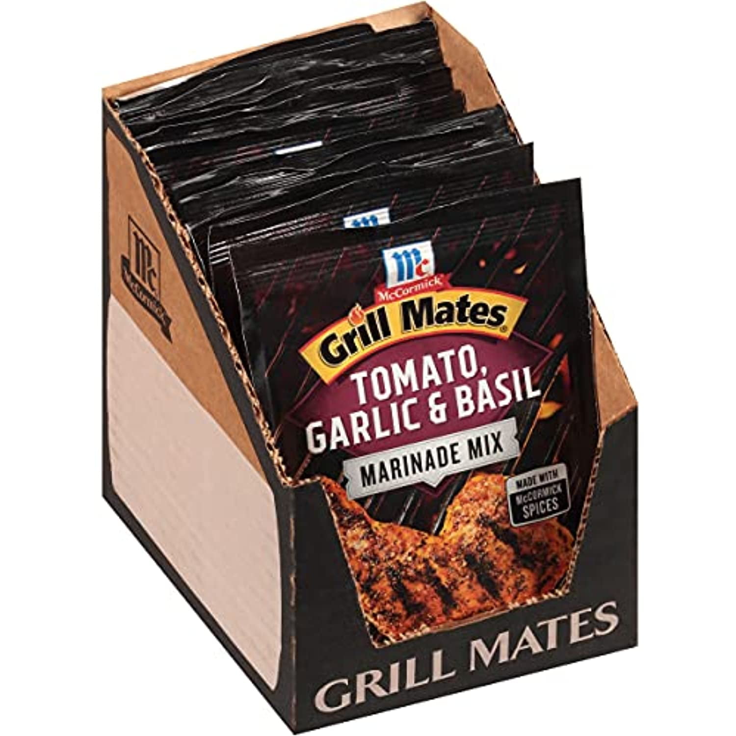 McCormick Grill Mates Tomato Garlic Basil Marinade 0.87 oz Pack of 12 0.87 Ounce Pack of 12