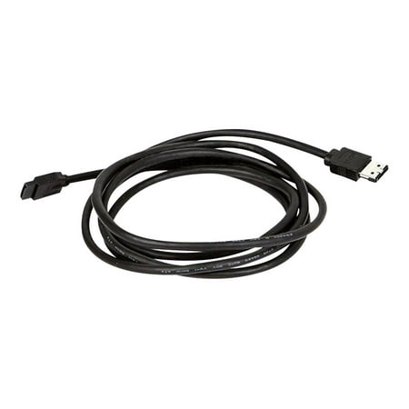 UPC: 0844660087922 | Monoprice DATA Cable – 6 Feet – Black | SATA 6 Gbps External Shielded Cable – eSATA to SATA (Type I to Type L)