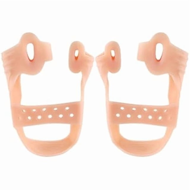 wonima44 Bunion Corrector Strap Foot Hallux Valgus Braces Resilient Toe Separator Straightener Bunion Tension Strap Pedicure(Skin Color)