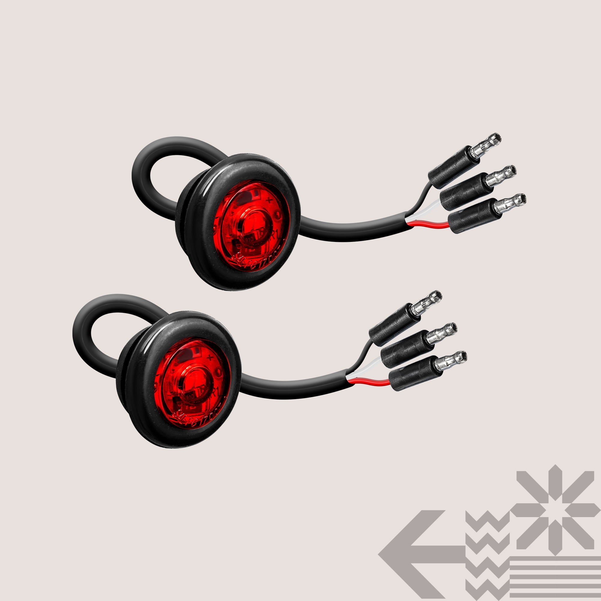 Online LED Store LED Light Marker Fits Trailer Truck Tail Lights 2 Pieces