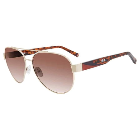 FILA SFI181 0GOL 61mm Aviator Sunglasses for Unisex Gold