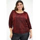 thumbnail image 5 of Blusa brillos Roman Fashion /Tallas Extras, 11760 (Rojo) rojo 38 Roman Fashion BL-GR-11760-ROJO, 5 of 7