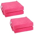 thumbnail image 4 of Blazing Needles Set of 4 Indoor Microsuede Chair Cushions, Bery Berry, 4 of 4