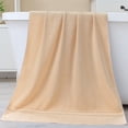 thumbnail image 1 of Fiudx Toalla de Baño Suave, Diseño Absorbente de Algodón de Lujo, Tamaño Extragrande (140 Cm X 70 Cm), Textura Esponjosa de Doble Cara, Ideal para Playa, Viajes, Ideal para Adultos, Lavable a Máquina, 1 of 6
