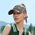 thumbnail image 2 of Cute cat Visor Hats for Women with Print - Adjustable Sports Sun Hat, Breathable Polyester, Unisex Casual & Outdoor Cap, 2 of 5