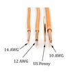 thumbnail image 4 of 150 Feet (45 Meter) - Insulated Solid Copper THHN / THWN Wire - 10 AWG, Wire is Made in the USA, Residential, Commerical, Industrial, Grounding, Electrical rated for 600 Volts - In Orange, 4 of 9