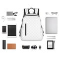 thumbnail image 4 of Balery Travel Around The World Airplane Mochila ligera para hombre y mujer: duradera e impermeable, ideal para la escuela, el trabajo, viajes y uso diario., 4 of 7