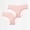 Pink, variant on Avrnliq Womens Pink Seamless Underwear 2 Pack, Mid Rise Scalloped Edge Soft No Show Comfort Briefs,Size XL