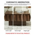 thumbnail image 6 of Lift Top Coffee Table with Hidden Storage, 31 inch Solid Wood Fluted Design for Small Space Living Room, Walnut, 6 of 9