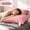 Pink, variant on ChicYu Gusseted Quilted Low Profile Pillow, Soft Cotton Fill Bed Pillow, Hypoallergenic Support Pillow for Side & Back Sleepers, Almohada de Perfil Bajo, Oreiller Bas Profilé