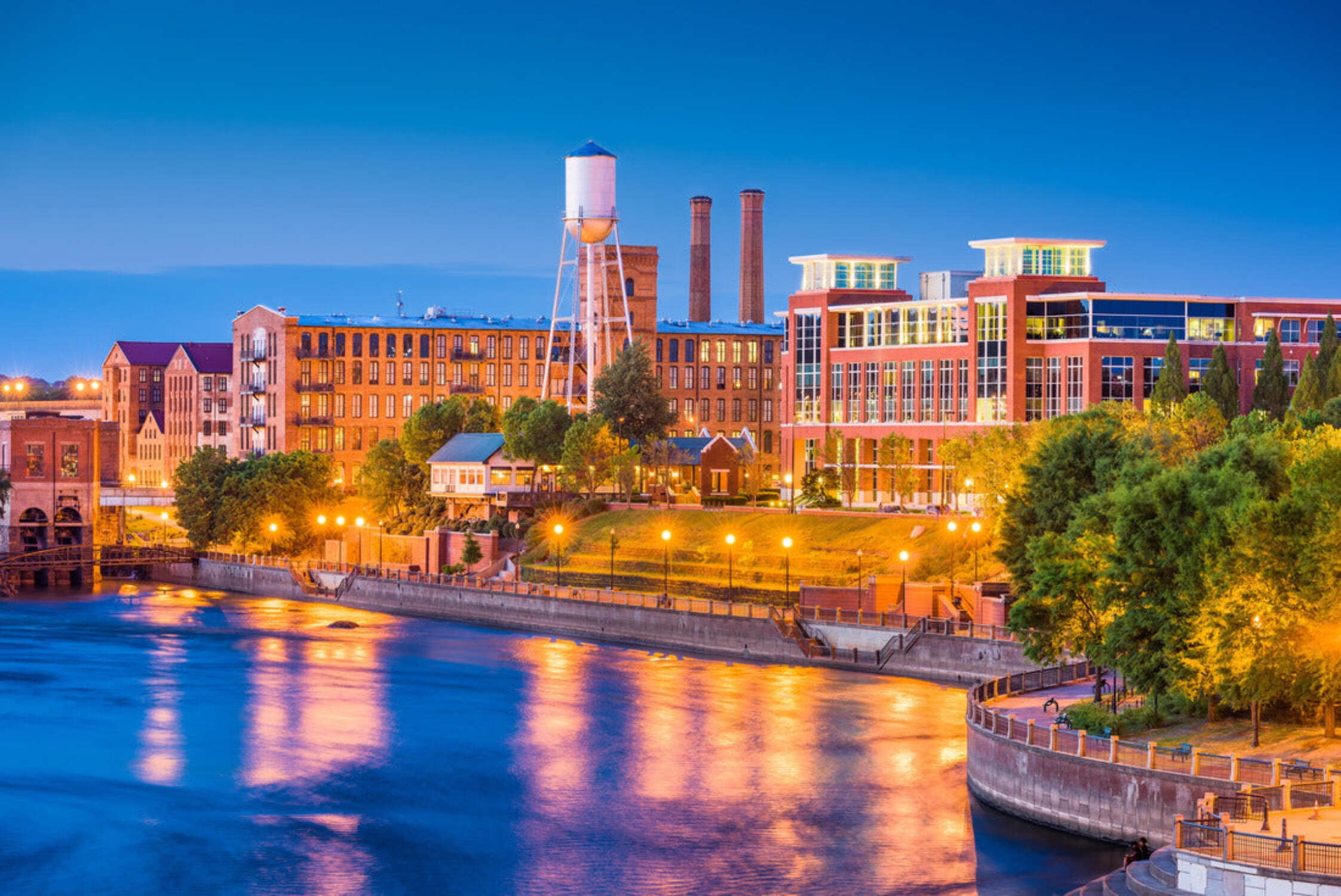 Noah Jigsaw Puzzle Columbus, Georgia, USA downtown skyline on the Chattahoochee River 2000 pieces
