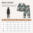 thumbnail image 5 of Uemuo Hawaiian Style Pattern Womens Pajama Sets,PJ Set for Women,Pajamas for Women Logo,Long Sleeve Pajama Set for Women,Soft Long Sleeve Top With Pants-Large, 5 of 9