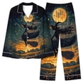 thumbnail image 2 of Tnhcen Women's Halloween Print Pajama Set 2-Piece with Pockets Loose Fit Sleepwear Comfortable Loungewear S-2XL Multicolor, 2 of 6