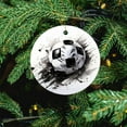 thumbnail image 5 of Black White Football Ceramics Ornaments Sport Ball Football Soccer Ceramic Double Sided Tree Xmas Ornament Christmas Xmas Tree Ornament Decoration Hanging Pendant Decor Ornament Xmas Present, 5 of 8