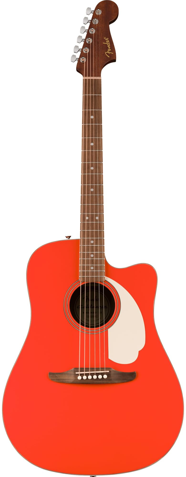 Fender California Standard Redondo CE Acoustic-Electric Guitar - Fiesta Red Bundle with Gig Bag, Tuner, Strap, Strings, Picks, and Austin Bazaar Instructional DVD