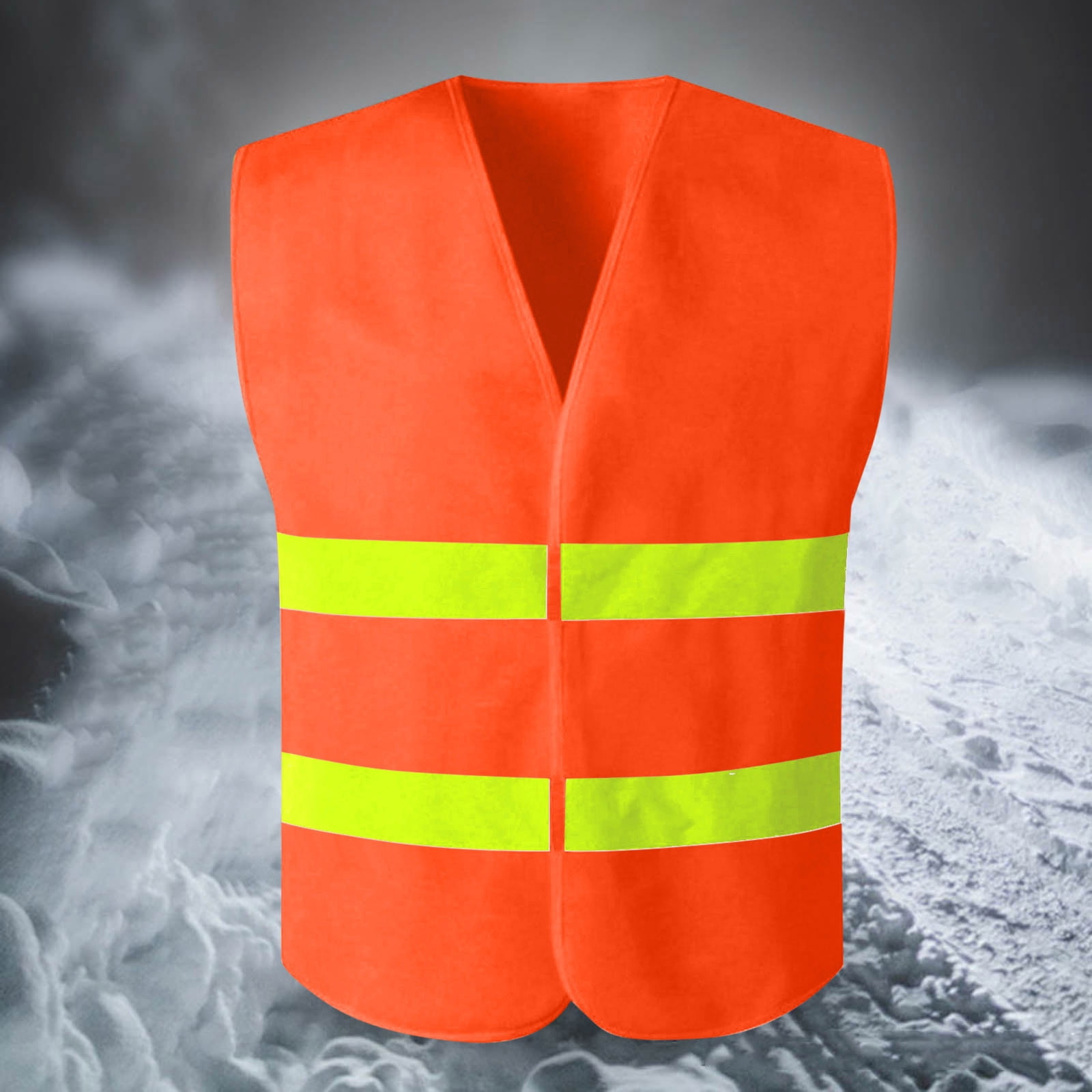 SZJXBUY Tool Vest for Men Construction High Visibility Mesh Sleeveless Reflective Vests with Pockets and Zipper Breathable Workout Outerwear Top Beige,Free Size
