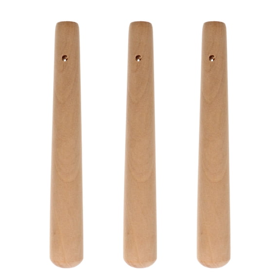 LEORX 3pcs Wooden Muddler Set for Baby Food and Medicine Mixing, Wood Grinding Rods for Bar Use