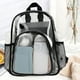 thumbnail image 1 of Backpack Waterproof PVC Storage Bag, Transparent Large Capacity Leisure, Foldable Portable, Metal Frame, For Dormitory,topliu, 1 of 6