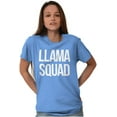 thumbnail image 5 of Llama Squad Save The Drama Alpaca BFF Women's Graphic T Shirt Tees Brisco Brands X, 5 of 6
