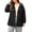 Black, variant on Women's Outdoor Active Hiking Rain Jacket Lightweight Waterproof Windbreaker Plus Size Cinch Waist Trench Coat Travel Hiking Hooded Rain Coat with Pockets