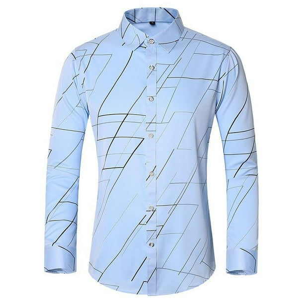 Camisas de Tamaño Más, Suelta Casual de Manga Larga con Botón de Manga Larga Hecha de Algodón Suave Transpirable para el Uso Diario de Primavera Y Al Aire Libre, Moda de Tamaño Más