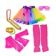 thumbnail image 1 of EeaseMX juego de disfraz de fiesta con temática de neón, collar de cuentas, gafas, pulsera, falda de tutú, vestido de fiesta de los años 80, accesorios para fiestas., 1 of 8