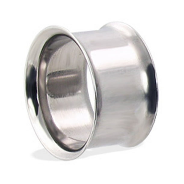 MsPiercing Pair Of DoubleFlared Steel Tunnels,Gauge (Thickness)5/8