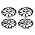thumbnail image 1 of Hubcaps, Set of 4, 14in Hubcap Wheel Cover Replacement, Wheel Rim Cover Replacement for  Escort, ABS Material, Snap On Installation, Fits Universal 14 Inch Steel Wheel, 1 of 7