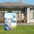 thumbnail image 3 of Jbralid Hello Spring Garden Flag With Colorful Flowers And Butterfly For Spring Summer Home Outdoor Garden Yard Door Decor 12x18 inch, 3 of 5