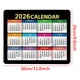 thumbnail image 3 of Alfombrilla de Ratón con Calendario 2026 | Alfombrilla de Escritorio Grande con Planificador Anual | Base de Goma Antideslizante | Superficie Lisa para Ratón Óptico, con Cable E Inalámbrico | Diseño, 3 of 6