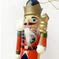 thumbnail image 4 of Four-piece 13CM Christmas Ornaments Wooden Nutcracker Painted Wooden Man Christmas Tree Pendant, 4 of 8