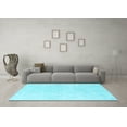 thumbnail image 3 of Ahgly Company Indoor Rectangle Solid Light Blue Modern Area Rugs, 5' x 7', 3 of 4