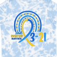 thumbnail image 4 of Inktastic 3-21 World Down Syndrome Day Blue and Yellow Rainbow Ribbon Boys or Girls Toddler T-Shirt, 4 of 5