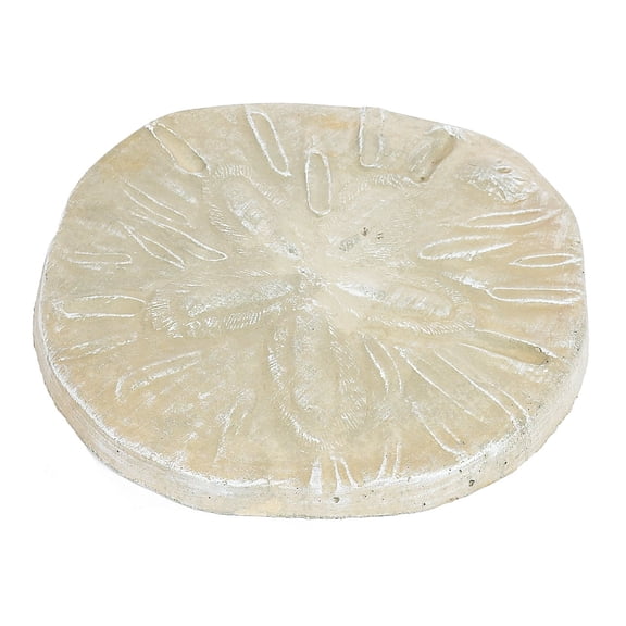 Solid Rock Stoneworks Sand Dollar Stepping Stone- 17in Dia- Desert Sand