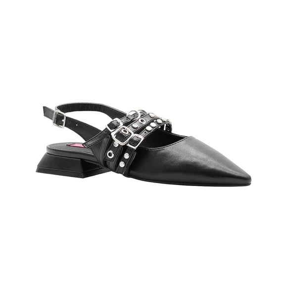 Balerina Flat Salamandra Estoperol Formal Broche Color Negro negro 25