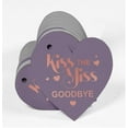 thumbnail image 3 of Inkdotpot Real Rose Gold Foil Kiss The Miss Goodbye Bridal Shower Tags Favor Hang Paper Tags 100 Pieces, 3 of 6