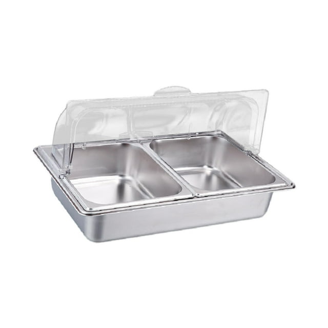 Buffet Chafer Set Chafing Buffet Chafer Set fiestas bandeja de comida de acero inoxidable eventos fiesta Catering comedor frotamiento plato 2 ranuras