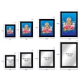 thumbnail image 4 of IBA Indianbeautifulart Indian Goddess Lakshmi On Lotus Showering Money Picture Frame Religious Poster For Wealth & Prosperity Home Decor Ready To Hang Black Wooden Frame, 4 of 7