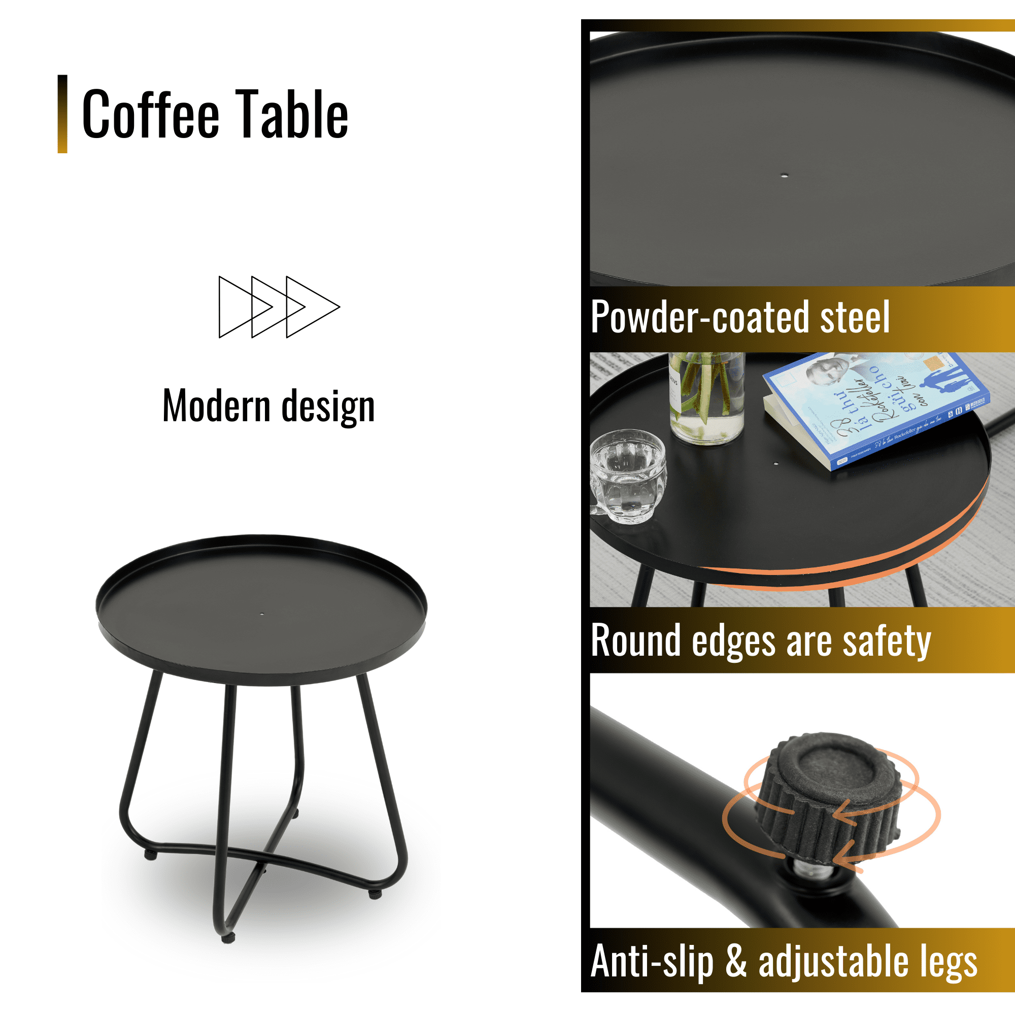 Aimee Lii Patio Furniture Set for Outdoor Balcony Porch Garden Backyard Lawn, 3 Piece Mixture Pattern PE Rattan Steel Frame And Modern Round Table, Brown Aimee Lii Patio Furniture Set for Outdoor Balcony Porch Garden Backyard Lawn, 3 Piece Mixture Pattern PE Rattan Steel Frame And Modern Round Table, Brown