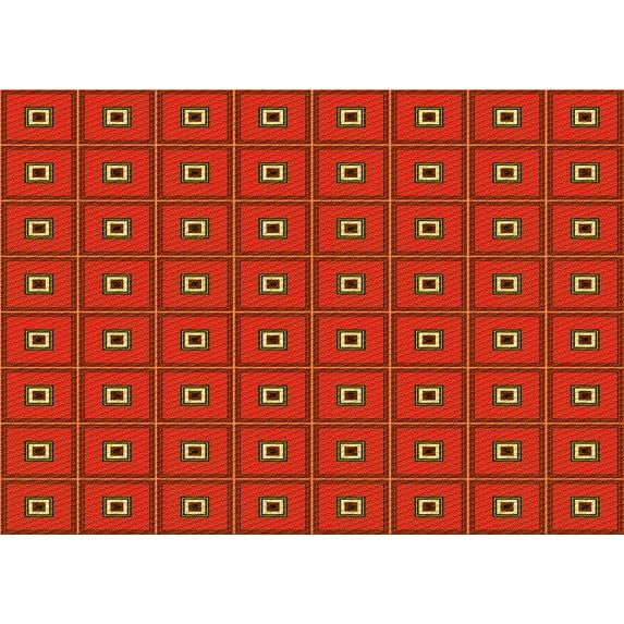 Ahgly Company Indoor Rectangle Patterned Mahogany Brown Area Rugs, 2' x 3'