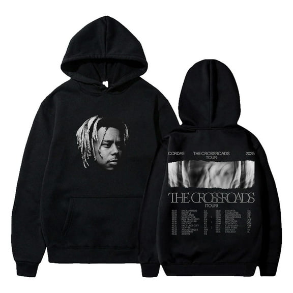 Cordae The Crossroads Tour 2025 Hoodie Long Sleeve Streetwear Women Men Hooded Sweatshirt