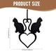 thumbnail image 3 of Elegant wooden love cat silhouette garden decoration: cat love shaped decoration, garden decoration, indoor wooden decoration, hanging decoration in the shape of a cat., 3 of 9