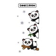 thumbnail image 2 of Personalized Name Animal Wall Decal Cute Panda Resting on a Tree Branch Bedroom Wall Decal for Children Panda Cute Themed Room Decal - Size: 34 In x 76 In, 2 of 4