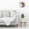 thumbnail image 5 of Pratyus Wall Clock Kitten Butterfly Digital Art Print Battery Operated Perfect for Living Rooms Kitchens Dorms Practical Everyday Gifts 10 Inches Decorative Round Analog Silent Clock 10x10in, 5 of 8