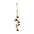 thumbnail image 2 of Christmas Bells Hanging Decor Vintage Metal with Rope Bow Tree Door Decor, 2 of 7